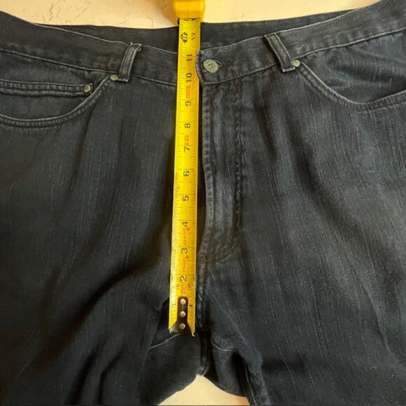 VTG Y2K Dk Wash Relaxed Fit Straight Leg  Jeans Quiet LuxurySize 36 - Picture 9 of 11